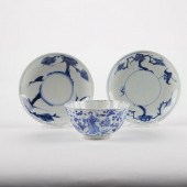 GRP: 3 CHINESE BLUE & WHITE PORCELAIN