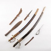 GRP: 7 ANTIQUE ASIAN WEAPONSGroup of