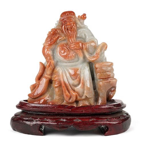 MODERN CHINESE CARVED JADE FIGURE 37fcc9