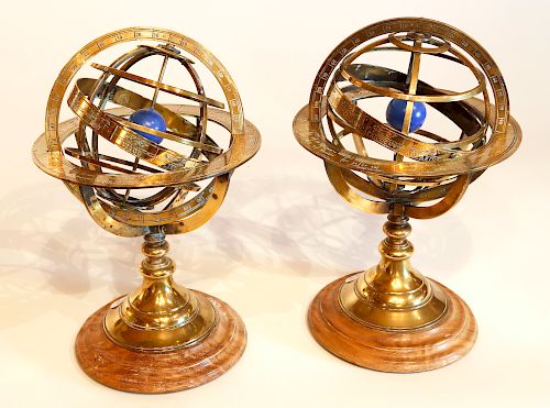 PAIR OF EARLY 19TH C. FRENCH BRASS