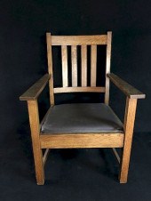 SIGNED LIMBERT ARMCHAIRWith Leather