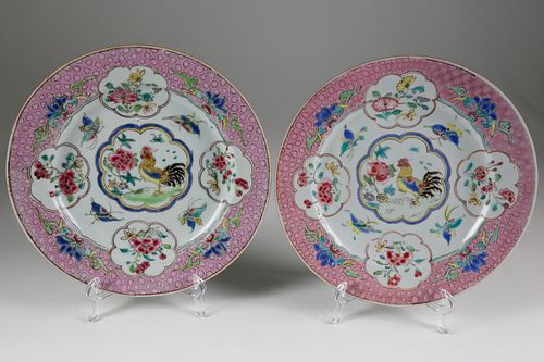 PAIR OF CHINESE EXPORT FAMILLE 37dfaa