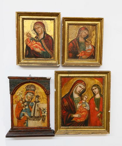 GROUP OF FOUR RUSSIAN ICONS 18TH 19TH 37e19b