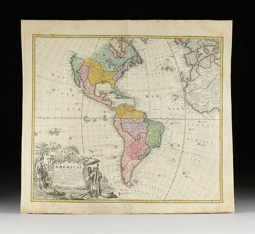 HOMANN HEIRS A MAP OF THE AMERICAS  381022