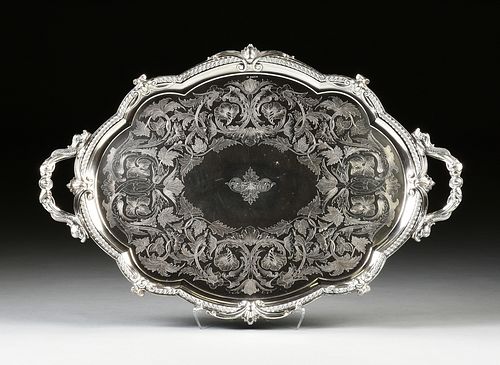 A VICTORIAN SILVERPLATED AND ENGRAVED 38105f