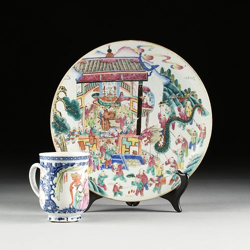 A GROUP OF TWO CHINESE EXPORT PORCELAIN