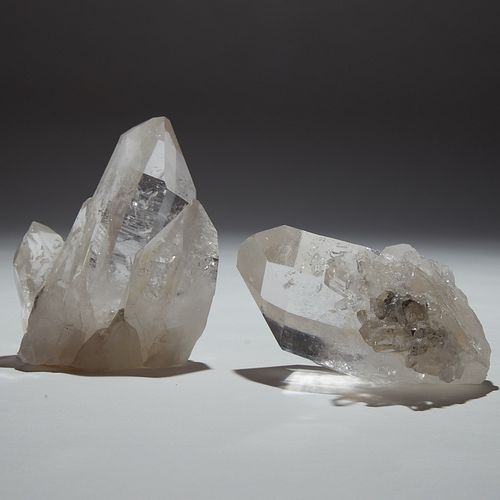 2 QUARTZ CRYSTAL SCEPTERS WITH 381382
