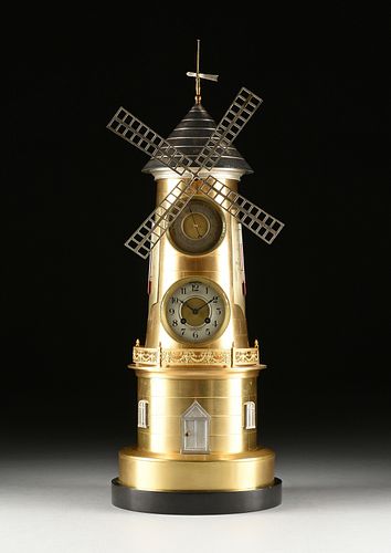 A GILT AND SILVERED BRONZE AUTOMATION 3814f4