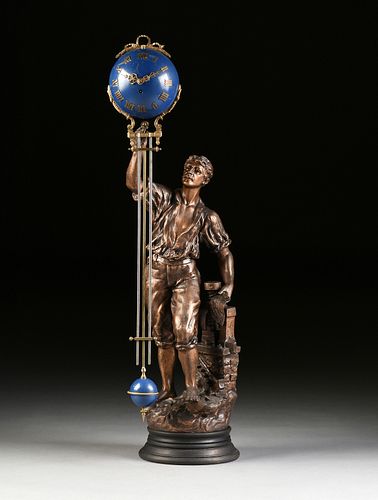 AN ANTIQUE FRENCH PATINATED SPELTER 38153b