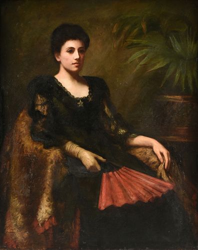 A LATE VICTORIAN PAINTING PORTRAIT 38172f