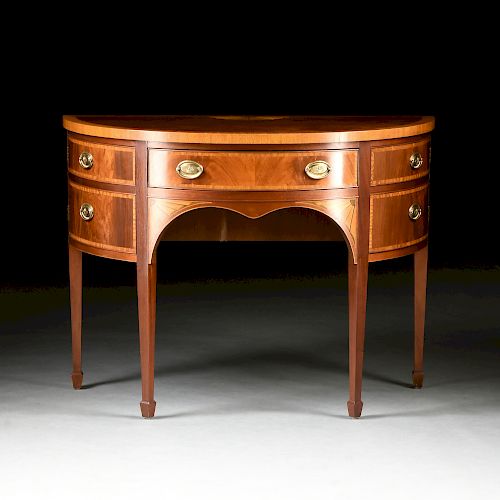 A FEDERAL STYLE MAHOGANY AND SATINWOOD 3819ce