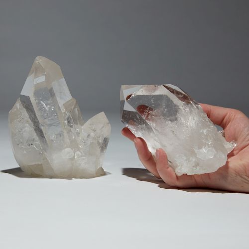 2 QUARTZ CRYSTAL SCEPTERS WITH 381a7c