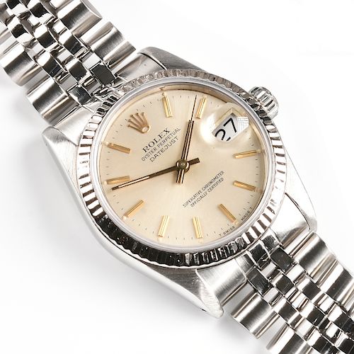 A STAINLESS STEEL ROLEX LADY S 381a90