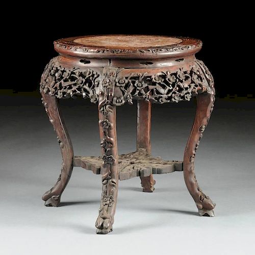 AN ANTIQUE CHINESE MARBLE TOPPED 381cea