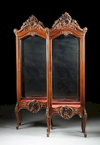 A PAIR OF ROCOCO REVIVAL STYLE