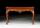 A GEORGE III STYLE CARVED ROSEWOOD 381d39