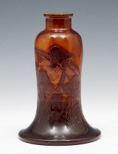 GALLE CAMEO GLASS VASEGalle cameo glass