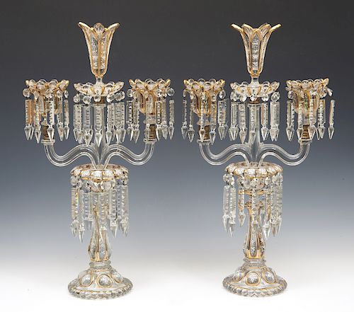 PAIR OF FRENCH ETCHED GILT AND 381f3a