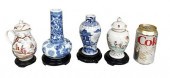 GROUP FOUR CHINESE PORCELAIN ITEMScomprising