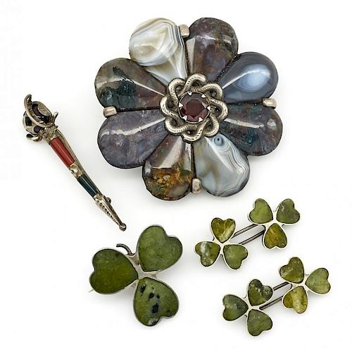 VICTORIAN SCOTTISH AGATE AND STERLING