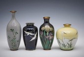 GROUPING OF FOUR JAPANESE CLOISONNE 38229d
