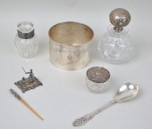 GROUP STERLING & .800 SILVER ACCESSORIEScomprising