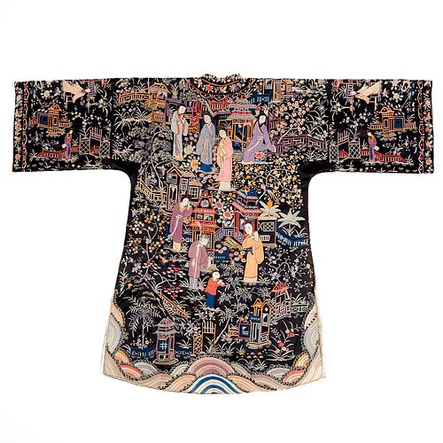 EARLY 20TH C CHINESE EMBROIDERED 3801dc