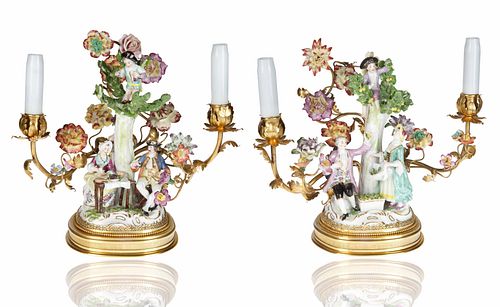 PAIR OF FRENCH GILT ORMOLU AND