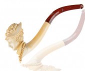 FRENCH MEERSCHAUM FIGURAL PIPEa Victorian