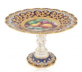 A BRITISH PORCELAIN CAKE STAND, 19TH