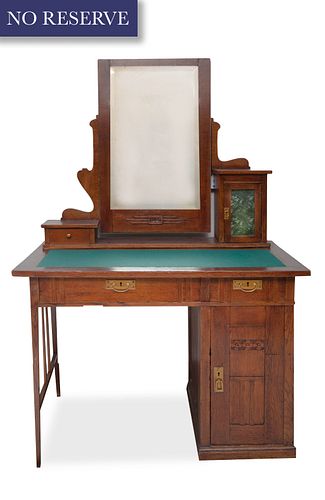 WOOD DRESSING TABLE WITH FRAMED 380537