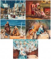 A GROUP OF 36 PAINTINGS BY KONSTANTIN