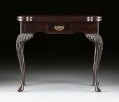 A QUEEN ANNE MAHOGANY GAMES TABLE, POSSIBLY