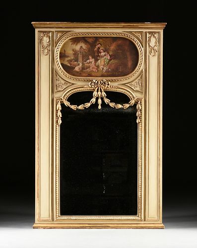A LARGE LOUIS XVI STYLE GILT AND 380c3a