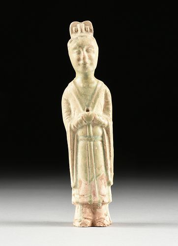 A CHINESE TOMB FIGURE OF A CIVIL 380e81