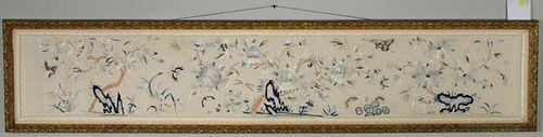 FRAMED CHINESE EMBROIDERED SILK 3837b7
