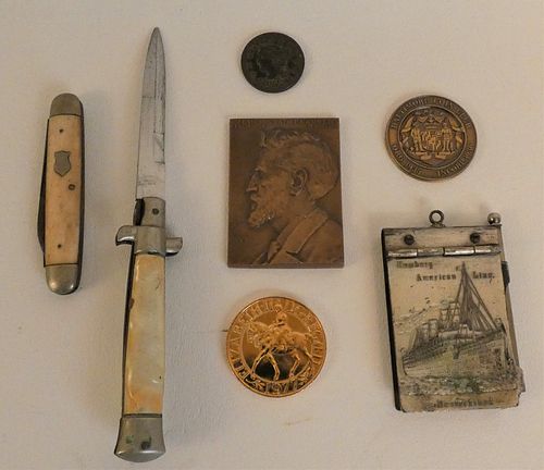 COINS KNIFE LOT W 1848 LIBERTY 3839b2