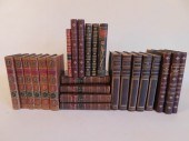 ABOUT 32 ASSORTED LEATHER BOOKSLarge