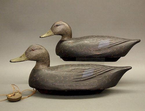 2 DUCK DECOYSTwo carved and painted 384a72