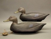 2 DUCK DECOYSTwo carved and painted