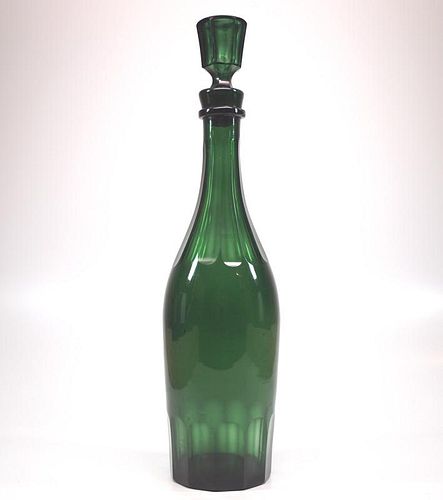 BLOWN AND CUT DECANTERA mid 19th 384c24