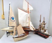 GROUP FOUR SHIP MODELScomprising Columbia