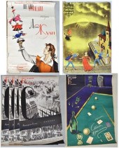 N. AKIMOV, GROUP OF 8 THEATRICAL POSTERSFor