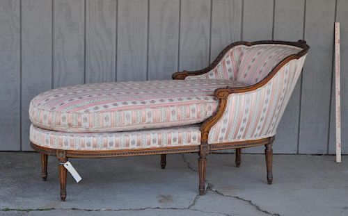 FRENCH LOUIS XVI STYLE UPHOLSTERED 3830ec
