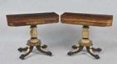PAIR NY CLASSICAL STENCILED ROSEWOOD