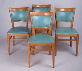 THONET DINING ROOM CHAIRS, FOUR (4)Set