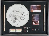GREAT WHITE CONCERT-USED DRUM HEAD AND