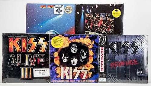KISS GROUP OF FIVE SEALED RECORDS Kiss 386970