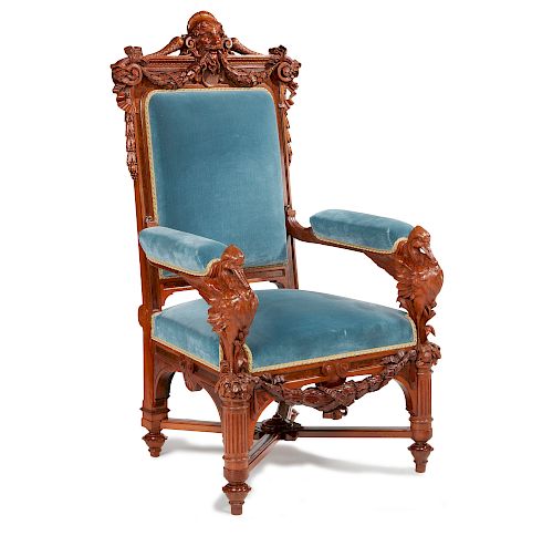 HERTER BROTHERS ARMCHAIR COMMISSIONED 386996