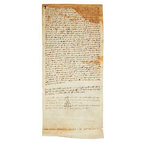 LEGAL DOCUMENT ON VELLUM DATED 386af8